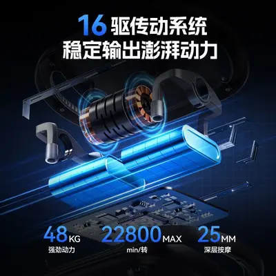 Electric Massage Gun, Fully Automatic, Compact Mini Design, Powerful Muscle Relaxer - 3