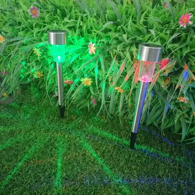 Konut alanları, villalar, bahçeler, avlular, peyzaj çim ışıkları, küçük gece lambaları için paslanmaz çelikten güneş enerjili aydınlatma lambaları, CE sertifikalı. - 9
