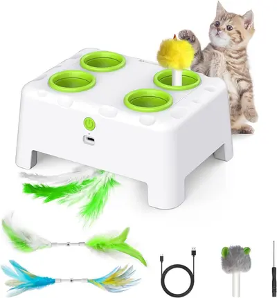Electric Mouse Cat Toy, Smart Self-Play - 12