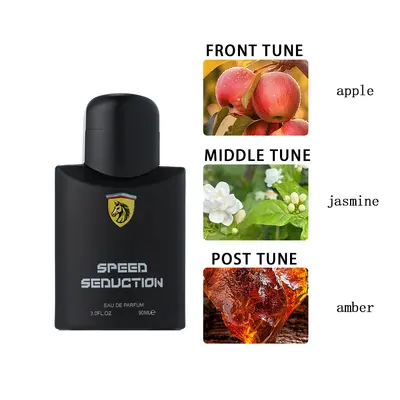 100ml Siyah Erkek Parfümü Meyveli Taze Kokulu Kalıcı Hafif Parfüm