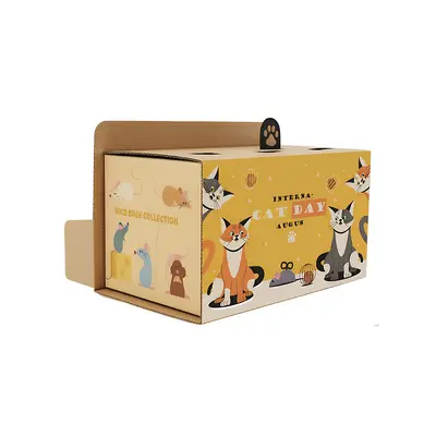 Kedi oyuncağı wellpappe tırmalama tahtası kendinden eğlence çubuğu - 7