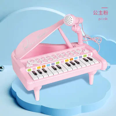 Multi-function electronic keyboard with microphone beginner music toy for children - 7