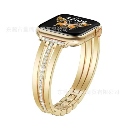 Apple Watch Tam Boy iWatch 1-11/SE/Ultra ile Uyumlu Ultra İnce Kordon, Metal Şık Bileklik