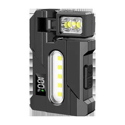 Type-C Rechargeable Keychain Flashlight, Dual Light Source Mini Torch, High Brightness - 12