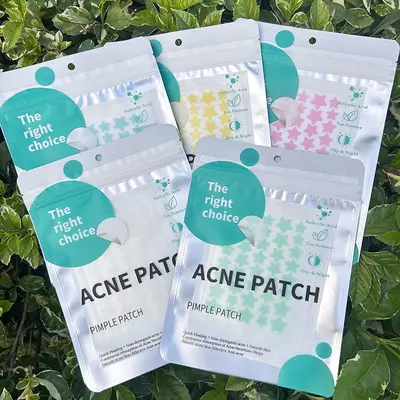 Colorful Star Hydrocolloid Acne Patches, Waterproof, Skin-Friendly