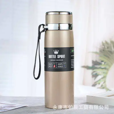 Large Capacity 316 Stainless Steel Insulated Bottle with Strap, Portable - 10