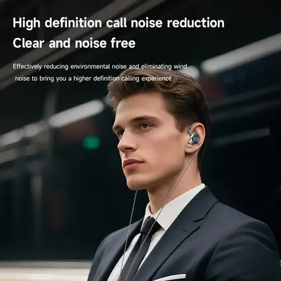 Kabelgebundene In-Ear-Gaming-Kopfhörer mit Geräuschunterdrückung