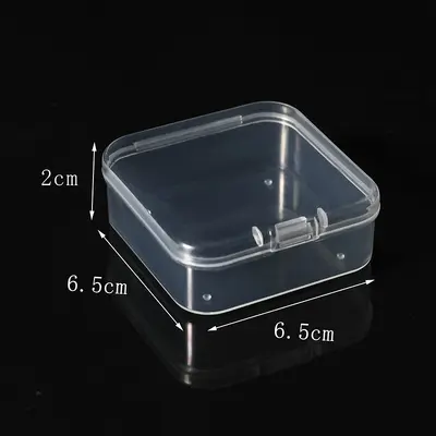 拼豆收纳盒小盒子大拼豆豆盒专用透明塑料分装盒正方形PP拼豆盒子 - 9