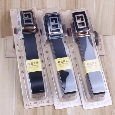 Gift box leather belt men's genuine leather automatic buckle belt casual gift cowhide street stall hot sale trousers belt manufacturer wholesale - 11
