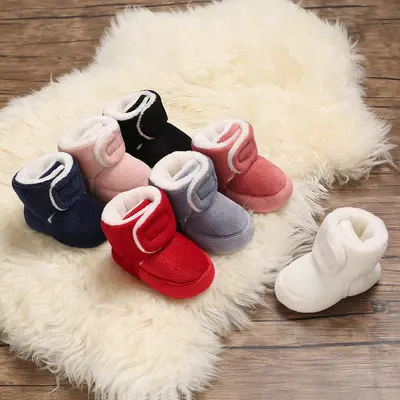 Fleece-Lined Baby Snow Boots, 0-1 Years, Soft-Sole