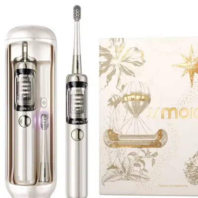 锦美客J6pro灭菌太空舱电动牙刷J6Pro高速振扫60秒净齿便携 - 5