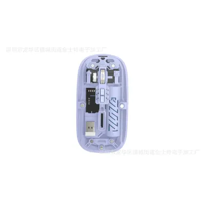 Apple Huawei Bluetooth 5.2 çift modlu sessiz 2.4G kablosuz şeffaf typec şarj faresi için uygun fabrika doğrudan tedarik - 9