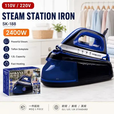 Portable pressure steam iron handheld high power - 13
