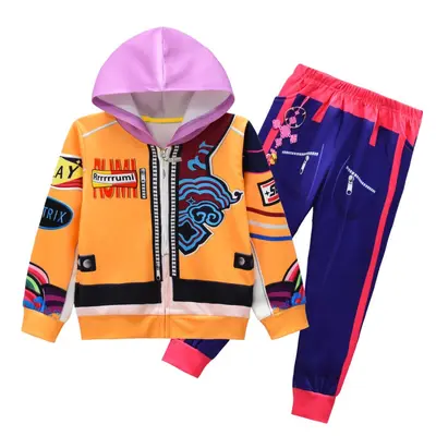 K-POP:2 Printed Girls' Zip Hooded Cardigan Jacket, Style 36331 - 10