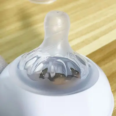 Silikon-Sauger 5,5 cm Weithals, Blütenform, kompatibel mit Avent