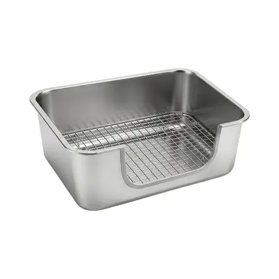 Stainless Steel Rabbit Cage Mesh Floor, Small Dog Toilet and Cat Litter Box