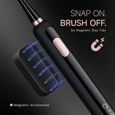 Rechargeable Electric Toothbrush Set with Multi-Mode Settings and Travel Case - 4