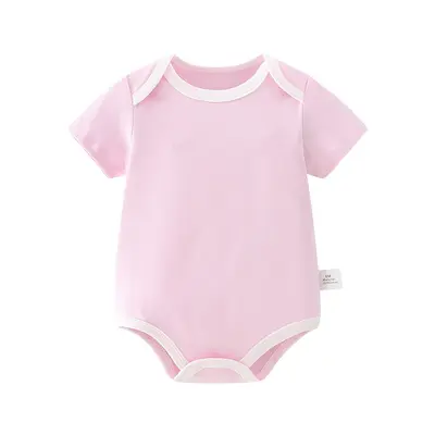 Thin Short-Sleeve Summer Baby Romper for Boys and Girls - 9