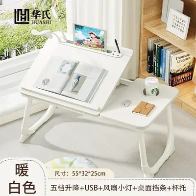 Foldable five-speed adjustable lifting bed desk small table work desk bedroom computer desk dormitory student reading desk - 13