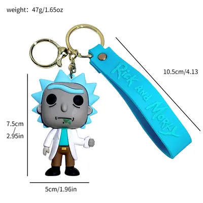 Rick and Morty Anime Anahtarlık, Çılgın Bilim İnsanı Rick Figürlü