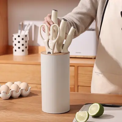 Kitchen knife set, 5-piece, stainless steel, vegetable and fruit - 4