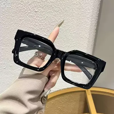 Oversized Leopard Print Women's Sunglasses with UV Protection - 8