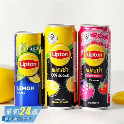 Lipton Böğürtlen Limonlu Gazlı İçecek, 330 ml Ferahlatıcı Meyveli Soda - 2