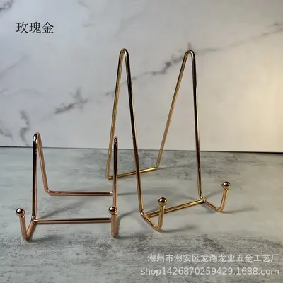 Nail art display stand decorative plate certificate photo frame magazine holder phone photo lazy stand - 8