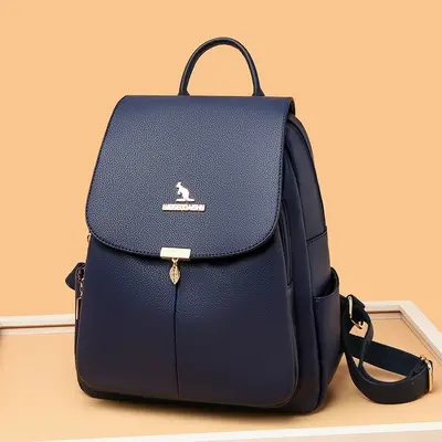 Weisen Kangaroo Women's Backpack, 2026 Large Capacity Soft Leather - 9