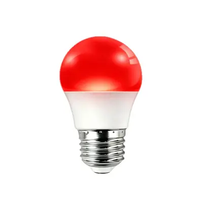 E27 LED ampul, flikersiz enerji tasarruflu, kırmızı ışıklı küresel - 5