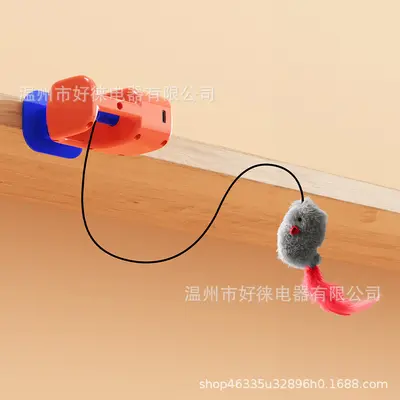 Door-Hanging Cat Yo-Yo Ball and Smart Electric Cat Teaser Wand - 8