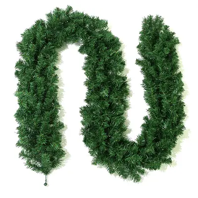 Simulierter Rattan-Weihnachtsbaumschmuck und Rattanringe - 7