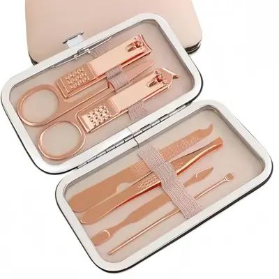 Blauer 18-teiliger Nagelhautmesser, Nagelschere, Beauty-Maniküre, Nagelschere, Pediküre-Messer, Maniküre-Schere Werkzeug LOGO
