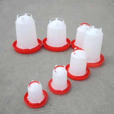 Chicken Nipple Drinker with Water Bucket for Poultry Coop