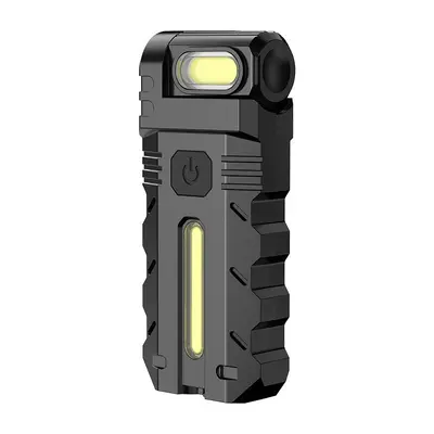 Type-C Rechargeable Keychain Flashlight, Dual Light Source Mini Torch, High Brightness - 11