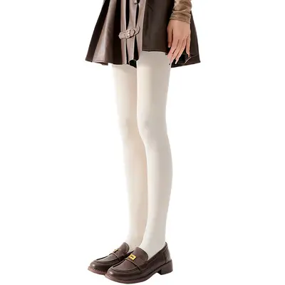 Coffee Matte Velvet Tights, Autumn Winter, Anti-Snag Pantyhose - 11