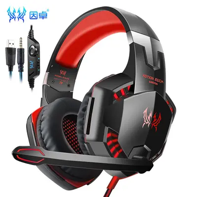 Yinzhuo G2000 beleuchtetes Stereo-Kabelkopfhörer für Computer, Gaming-Kopfhörer für PS5. - 10