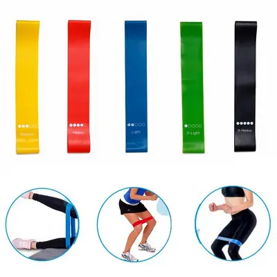 5-Piece TPE Resistance Band Set for Squats, Leg and Arm Training - 4