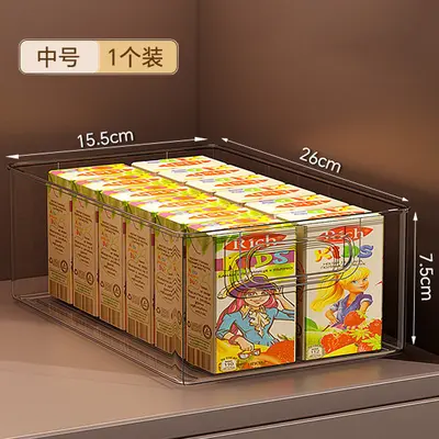 Transparente Acryl-Aufbewahrungsbox für Schreibtisch, rechteckig - 6