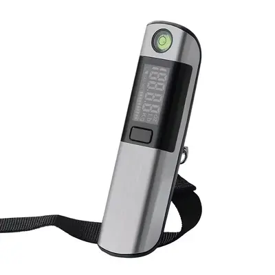 50kg Paslanmaz Çelik Taşınabilir Elektronik Terazi Şerit Metre El Tipi Ev Kullanımı Uçak Bagaj Tartı Kargo Balık Tutma
