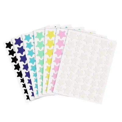 Hydrocolloid Colorful Star Acne Patches, Concealing and Soothing