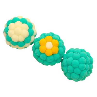 Colorful Plush Cat Toy Set with Large Bell Balls for Chewing