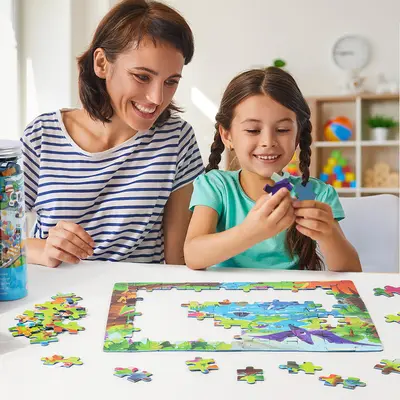 Educational Jar Puzzle Storage Box for Ages 3-6