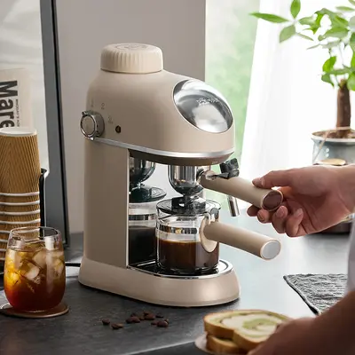 Kleine Bär KFJ-P02T7 Mini-Espressomaschine, halb- und vollautomatisch