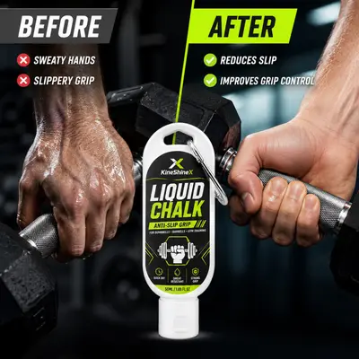 KineShineX Sıvı Magnezyum Tozu, Kaymaz Halter ve Kettlebell Antrenmanı İçin Hızlı Kuruyan