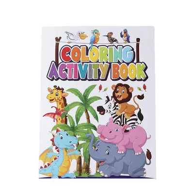 Children's Animal Coloring Book, Cartoon Activity Book with Simple Drawings - 6