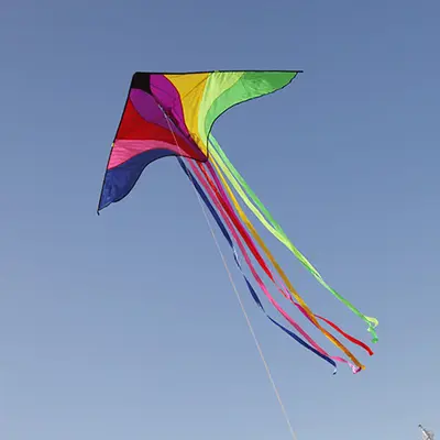 Kinderdrachen, handgefertigter Schmetterling, siebenfarbig, Weifang