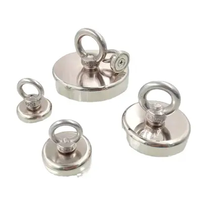 NdFeB Strong Magnetic Hook, Magnetic Lifting Ring, Round Suction Cup