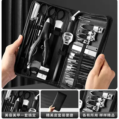 Tırnak oluk pedikür aracı profesyonel teknisyenin pedikür dükkanı tırnak makası seti kartal gaga pense komple set - 8