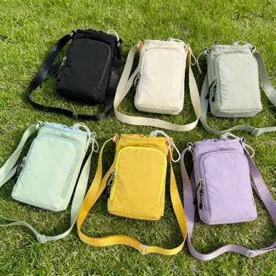 Özel Logolu Outdoor Seyahat Su Şişesi ve Bel Çantası Seti, Telefon Çantası, Büzgülü İp Çan